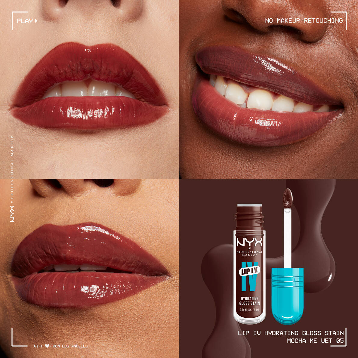 NYX LIP IV HYDRATING GLOSS STAIN