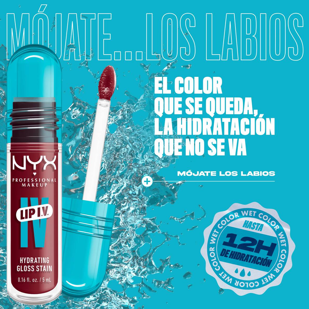 NYX LIP IV HYDRATING GLOSS STAIN