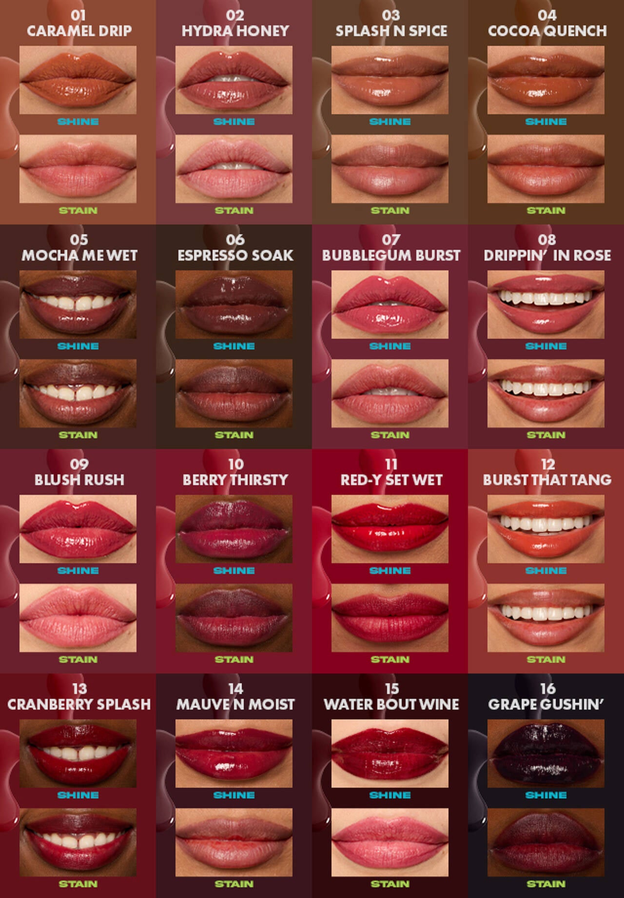 NYX LIP IV HYDRATING GLOSS STAIN