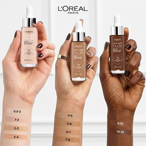 LOREAL PARIS ACCORD PARFAIT NUDE HYALURONIC TINTED SERUM
