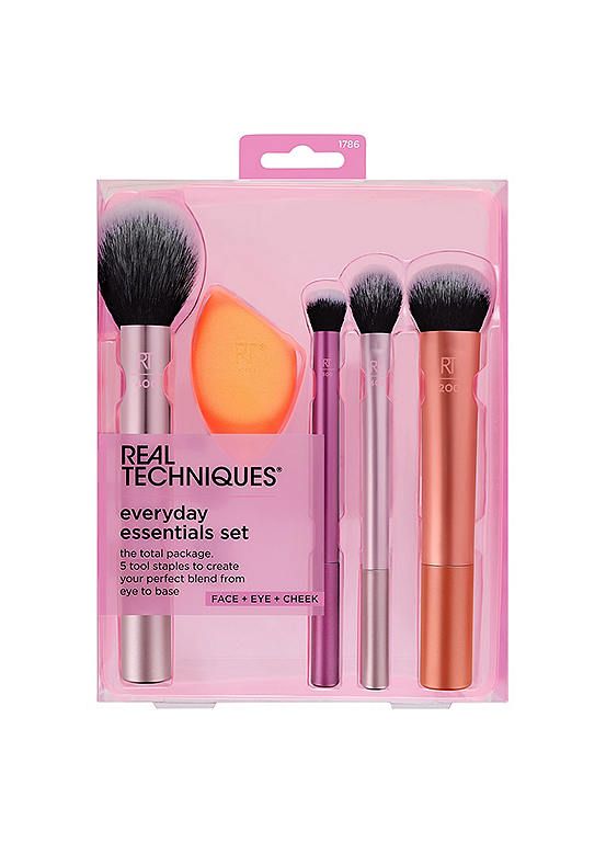 REAL TECHNIQUES EVERYDAY ESSENTIALS MAKEUP BRUSH SET